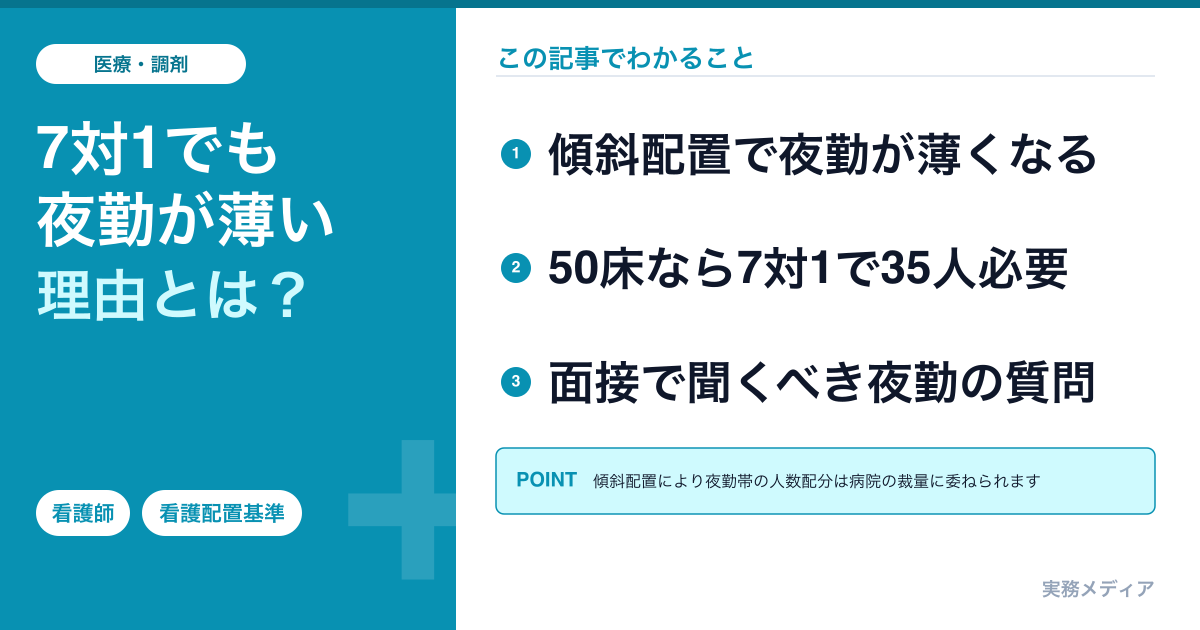看護配置基準（7対1・10対1）の見方2026｜転職先の忙しさをどう判断するか